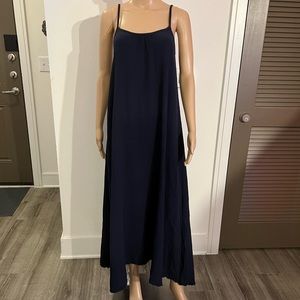 NATION Cotton Crinkle Sleeveless Maxi Dress NWT